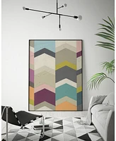 Giant Art 28" x 22" Confetti Prism Iii Art Block Framed Canvas