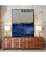 Giant Art 24" x 18" Beach 45 Ii Art Block Framed Canvas