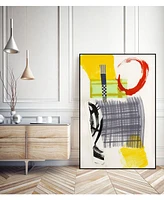 Giant Art 40" x 30" Haiku I Art Block Framed Canvas