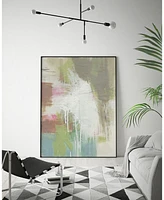 Giant Art 36" x 24" Retro Splash I Art Block Framed Canvas