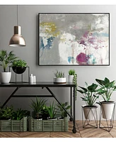 Giant Art 36" x 24" Minute I Art Block Framed Canvas