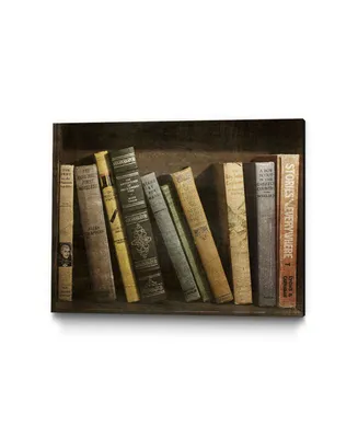 Giant Art 14" x 11" Vintage Like Book Collection Ii Museum Mounted Canvas Print