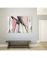 Giant Art 14" x 11" Warm Geometric I Blush Version Museum Mounted Canvas Print