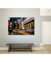 Giant Art 20" x 16" Times Square Rays of Light Iv Museum Mounted Canvas Print