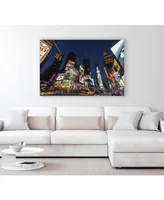 Giant Art 24" x 18" Times Square Billboards Museum Mounted Canvas Print