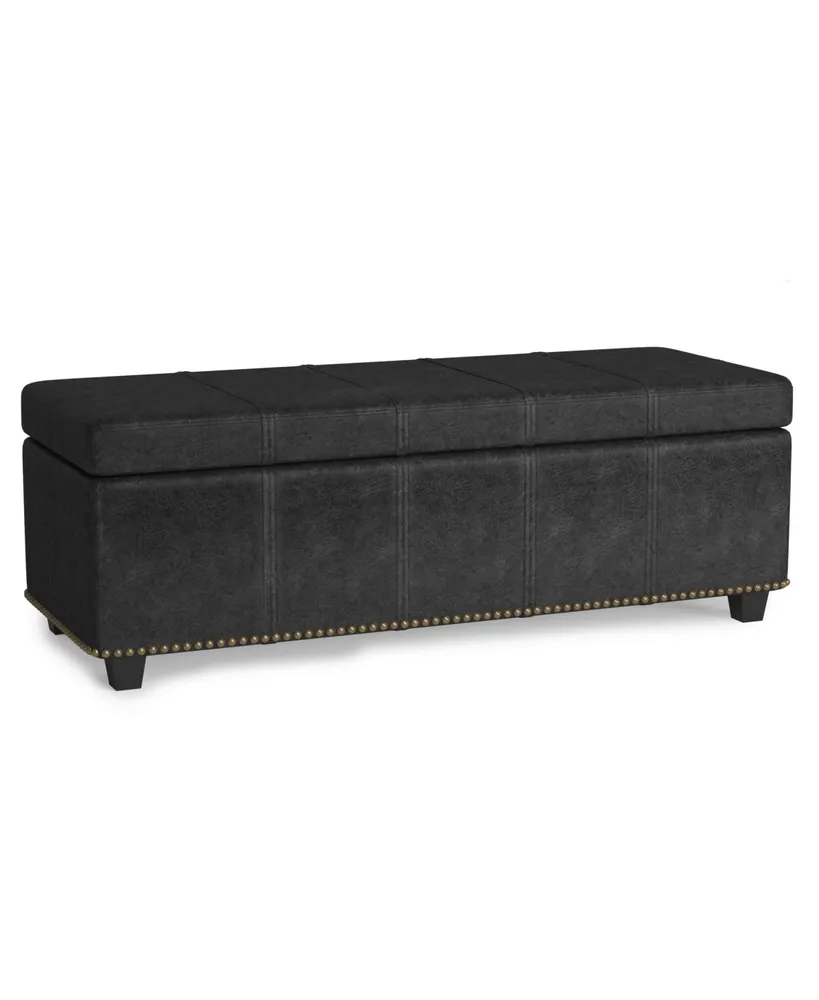 Kingsley Transitional Rectangle Large Storage Ottoman