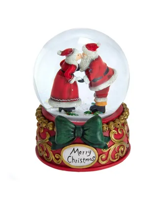 Kurt Adler 100MM Mr. & Mrs. Claus Musical Snowglobe