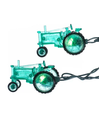 Kurt Adler 10-Light Green Tractor Light Set