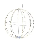 Kurt Adler 12-Inch Warm White Led Foldable Metal Sphere