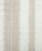 Textured Stripe 52" x 96" Cotton Curtain Panel