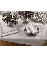 Saro Lifestyle Jeweled Trim Studded Design Table Runner