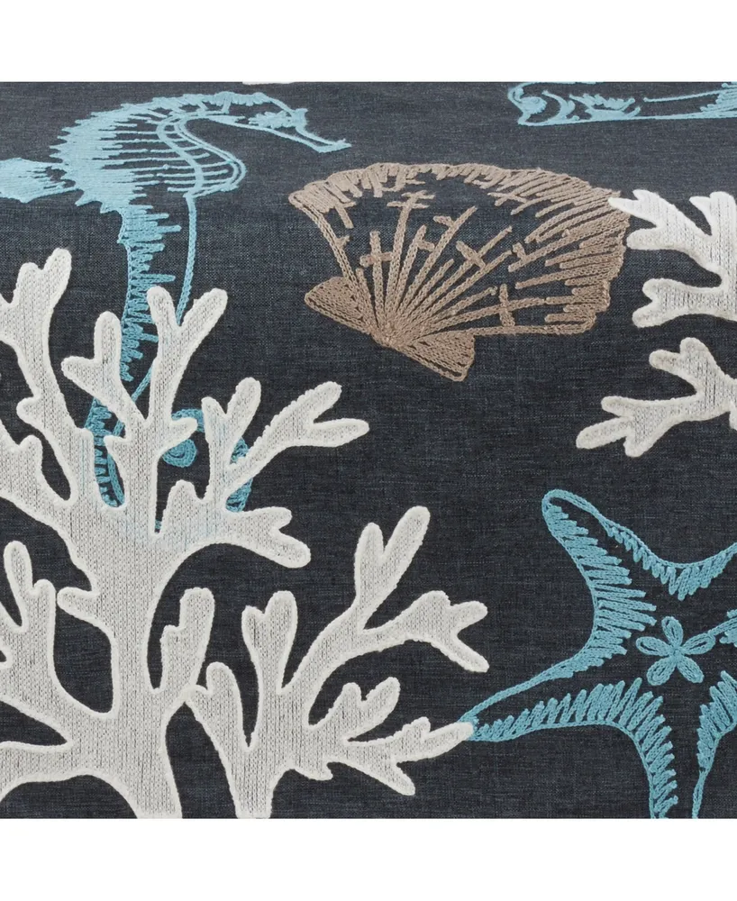 Saro Lifestyle Sea Life Print Table Runner