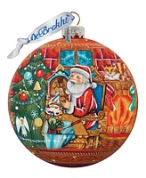 G.DeBrekht Nativity Workshop Ball Glass Ornament