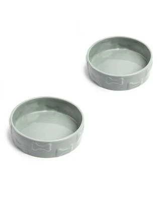 Park Life Designs Set of two Manor Collection ceramic pet bowls