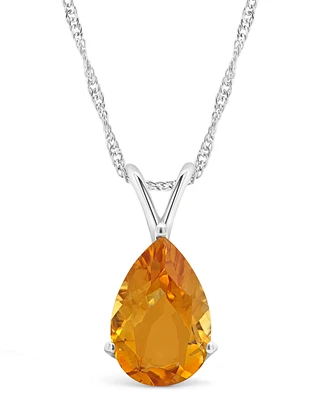 Sky Blue Topaz (3-3/8 ct. t.w.) Pendant Necklace Sterling Silver. Also Available Citrine and Rose Quartz