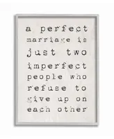 Stupell Industries A Perfect Marriage Gray Framed Texturized Art, 11" L x 14" H