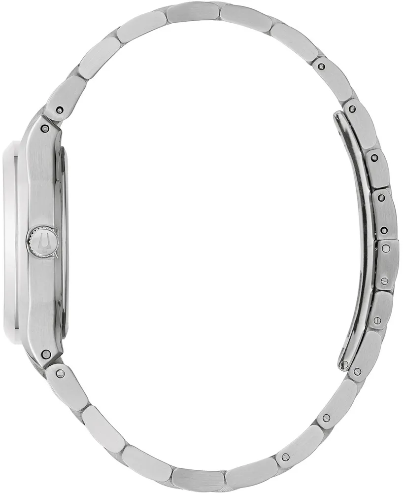 Bulova Women's Surveyor Diamond-Accent Stainless Steel Bracelet Watch 34mm, Created for Macy's