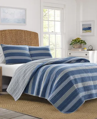 Nautica Saltmarsh Cotton Reversible 2-Pc. Quilt Set, Twin