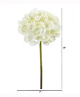 Nearly Natural 19in. Hydrangea Artificial Flower Set of 6