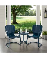 Crosley Ridgeland 3 Piece Metal Conversation Seating Set