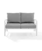 Crosley Kaplan Loveseat With Cushion Covers