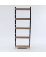 Luxen Home Wood and Metal 63" Height 5-Tier Etagere
