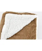 Happycare Textiles Luxury Reverse to Sherpa Throw