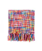 Battilo Tropical Style Rainbow Throw Blanket