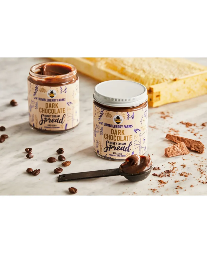 Bumbleberry Farms Dark Chocolate Honey Cream Spread Set of 2