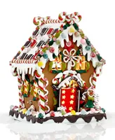 Kurt Adler 8" Pre-Lit Christmas Gingerbread House