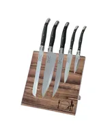 French Home Laguiole 5 Piece Kitchen Knife Set plus Magnetic Display.