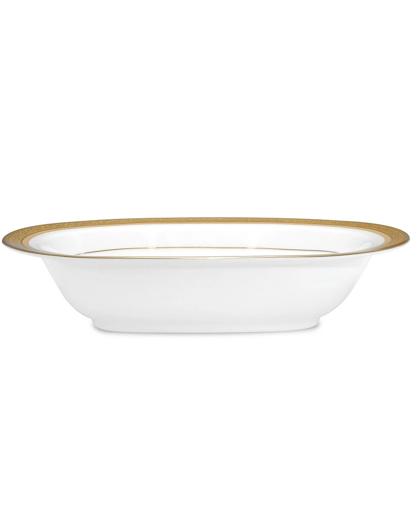 Noritake Summit Gold Oval Vegetable Bowl, 24 Oz.