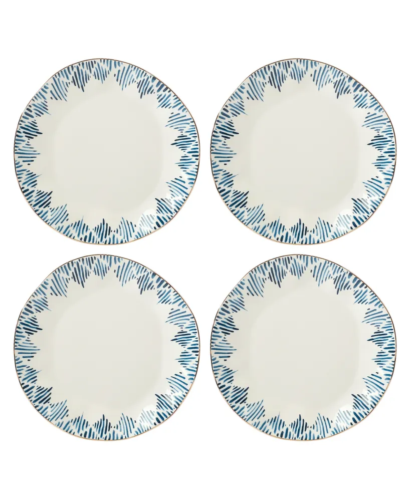 Lenox Blue Bay Dinner Plate Set/4 Ikat