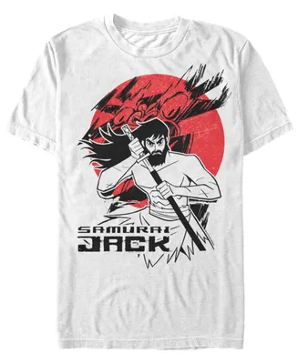 Fifth Sun Men's Samurai Jack The Warrior Sketch Short Sleeve T- shirt