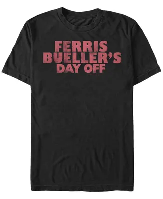 Fifth Sun Day off Men's Distressed Text Logo Short Sleeve T- shirt