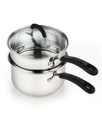 Cook N Home Professional Stainless Steel Double Boiler, 2 Quarts