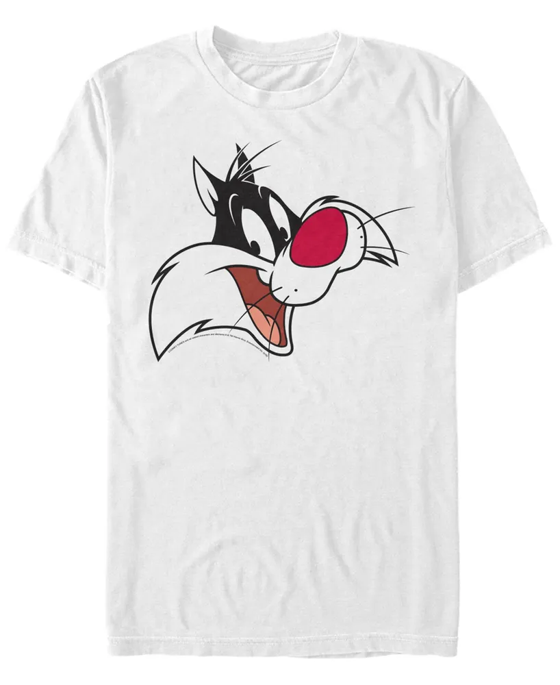 Fifth Sun Looney Tunes Men's Sylvester Big Face Short Sleeve T-Shirt
