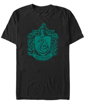 Fifth Sun Harry Potter Men's Simple Slytherin Crest Short Sleeve T-Shirt