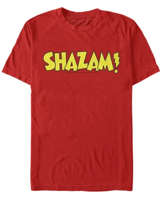 Fifth Sun Dc Men's Shazam Text Logo Short Sleeve T-Shirt