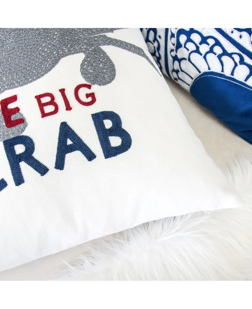 Crab 20" x 20" Decorative Pillow