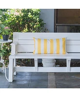 Homey Cozy Olivia Stripe Indoor/Outdoor Decorative Pillow, 12" x 20"