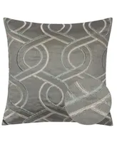 Homey Cozy Zion Embroidery Square Decorative Throw Pillow