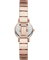 Dkny Women's Soho Rose Gold-Tone Stainless Steel Bangle Bracelet Watch 24mm