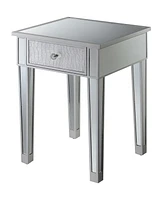 Gold Coast Mirrored 1 Drawer End Table