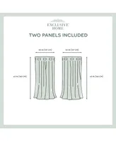 Exclusive Home Velvet Heavyweight Grommet Top Curtain Panel Pair, 54" x 63"