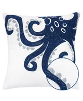 Octopus Beach 20" x 20" Outdoor Decorative Pillow