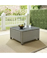 Crosley Bradenton Outdoor Wicker Sectional Coffee Table