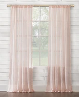 Silvia 50" x 84" Crushed Semi-Sheer Curtain Panel