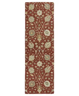 Kaleen Helena 3202-25 Red 2'6" x 12' Runner Rug