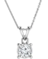 TruMiracle Diamond 18" Pendant Necklace (1/2 ct. t.w.) 14k White, Yellow, or Rose Gold